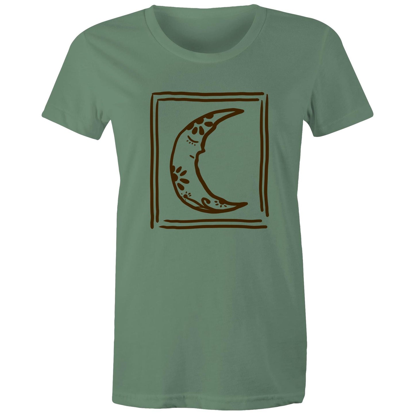 Women's Earthfolk T shirt - Sleepy Moon