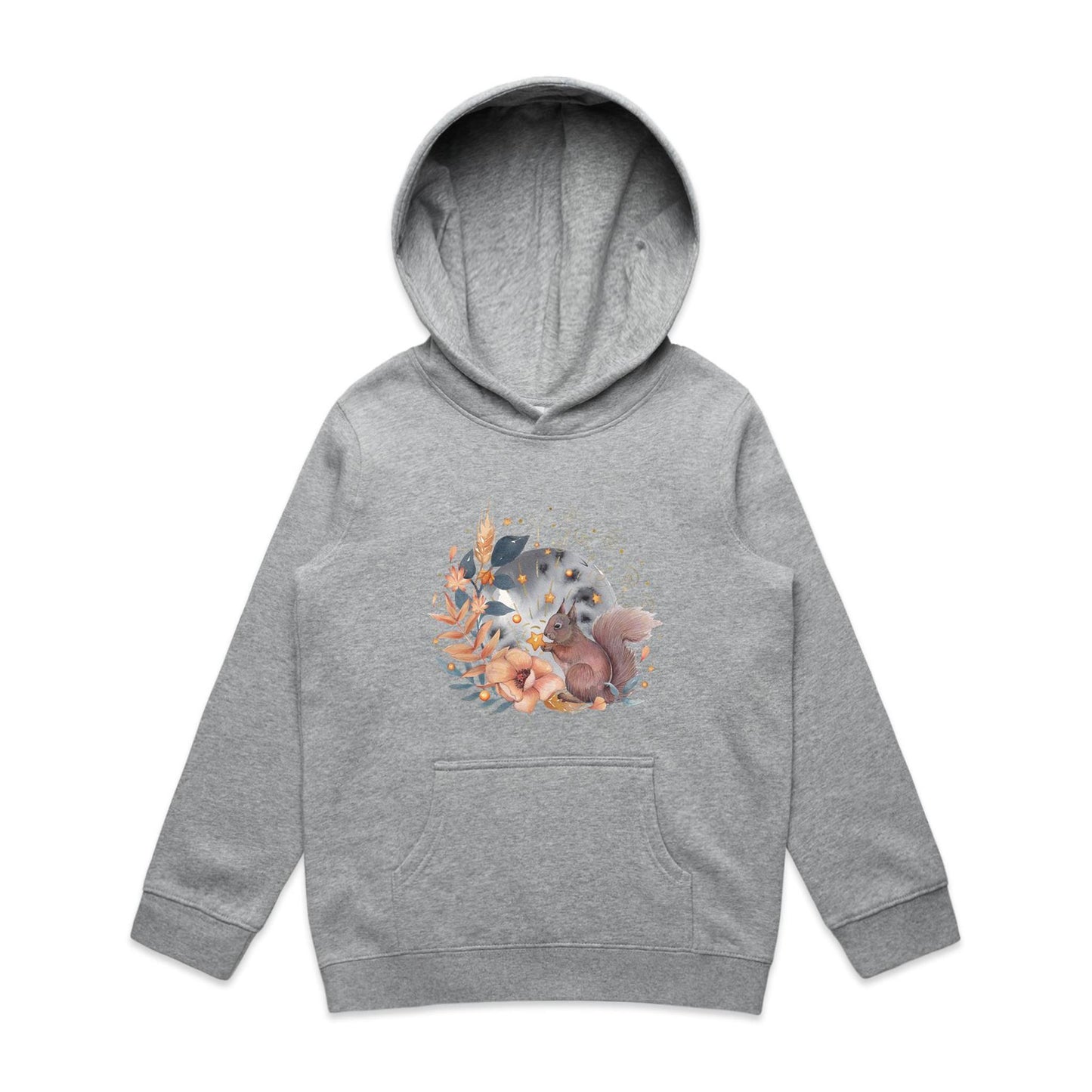 Kid's Earthfolk Hoodie - Watercolour Squirrel