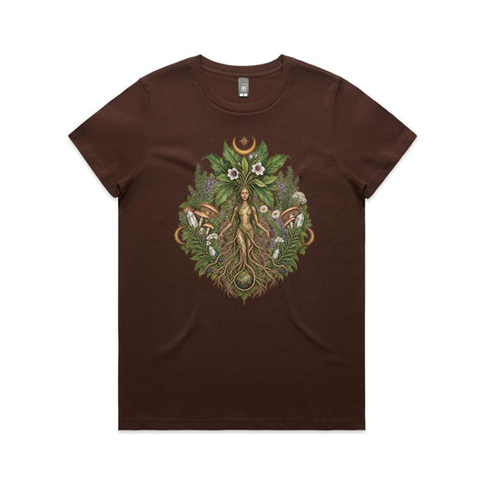Women's Mother Earth Graphic T-Shirt | Earthfolk Nature T-Shirts