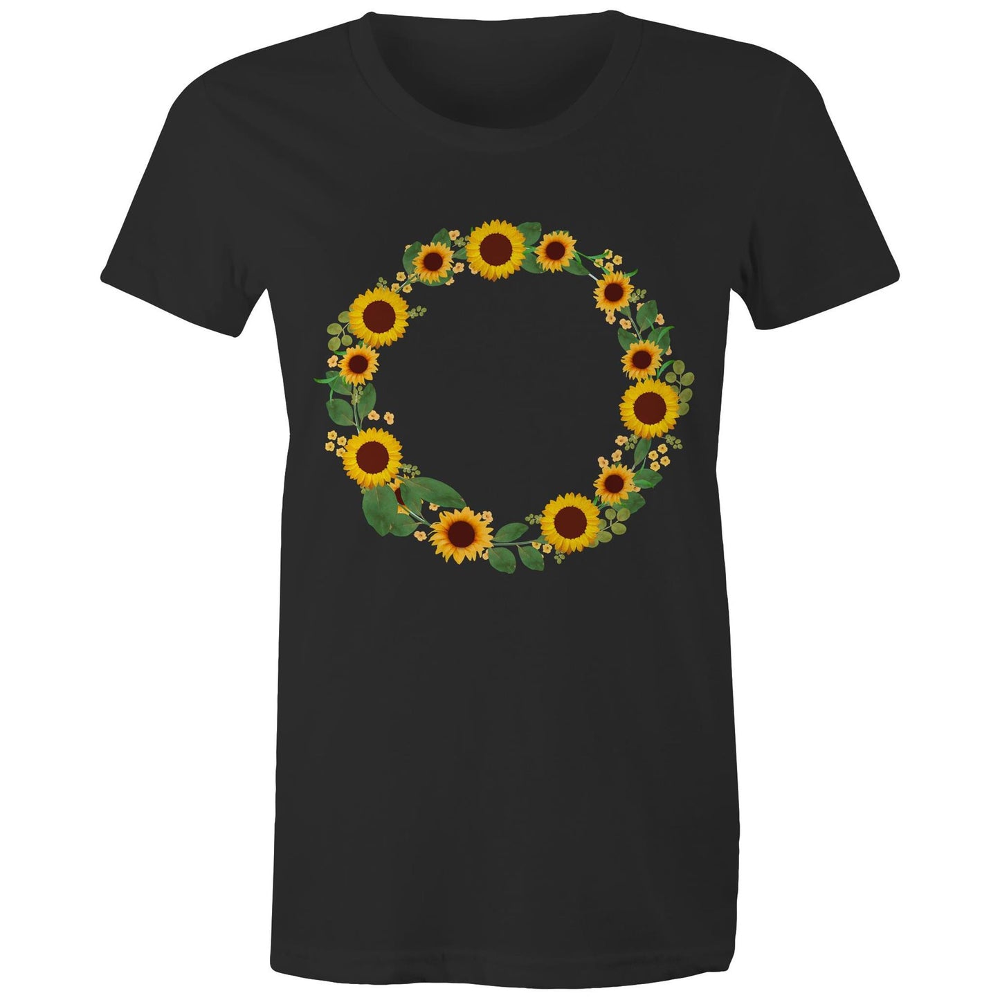 Women's Earthfolk T shirt - Sunflower Fairy Ring