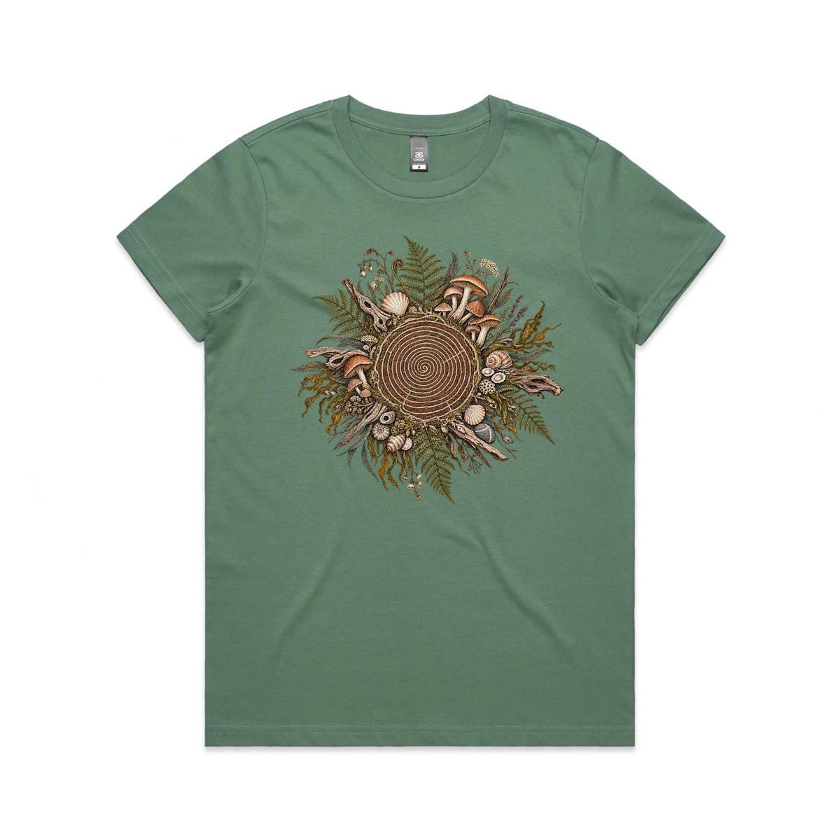 Women's Living Spiral Graphic T-Shirt | Earthfolk Nature T-shirts