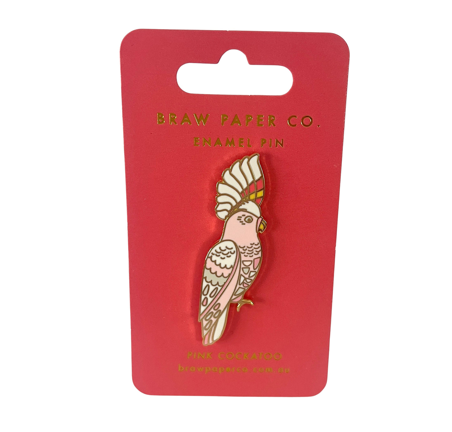 Pink Cockatoo Enamel Pin