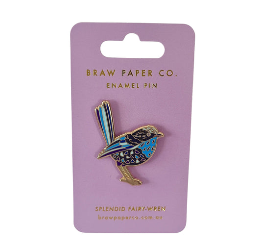 Splendid Fairy Wren Enamel Pin