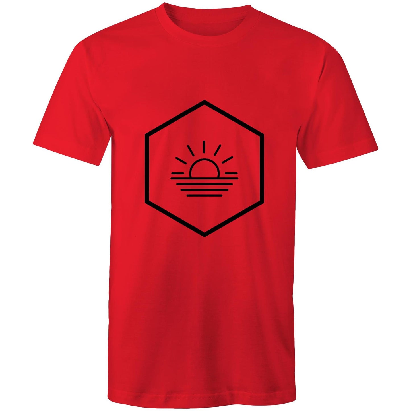 Men's Sunset T-Shirt | Minimalist Nature Graphic Tee