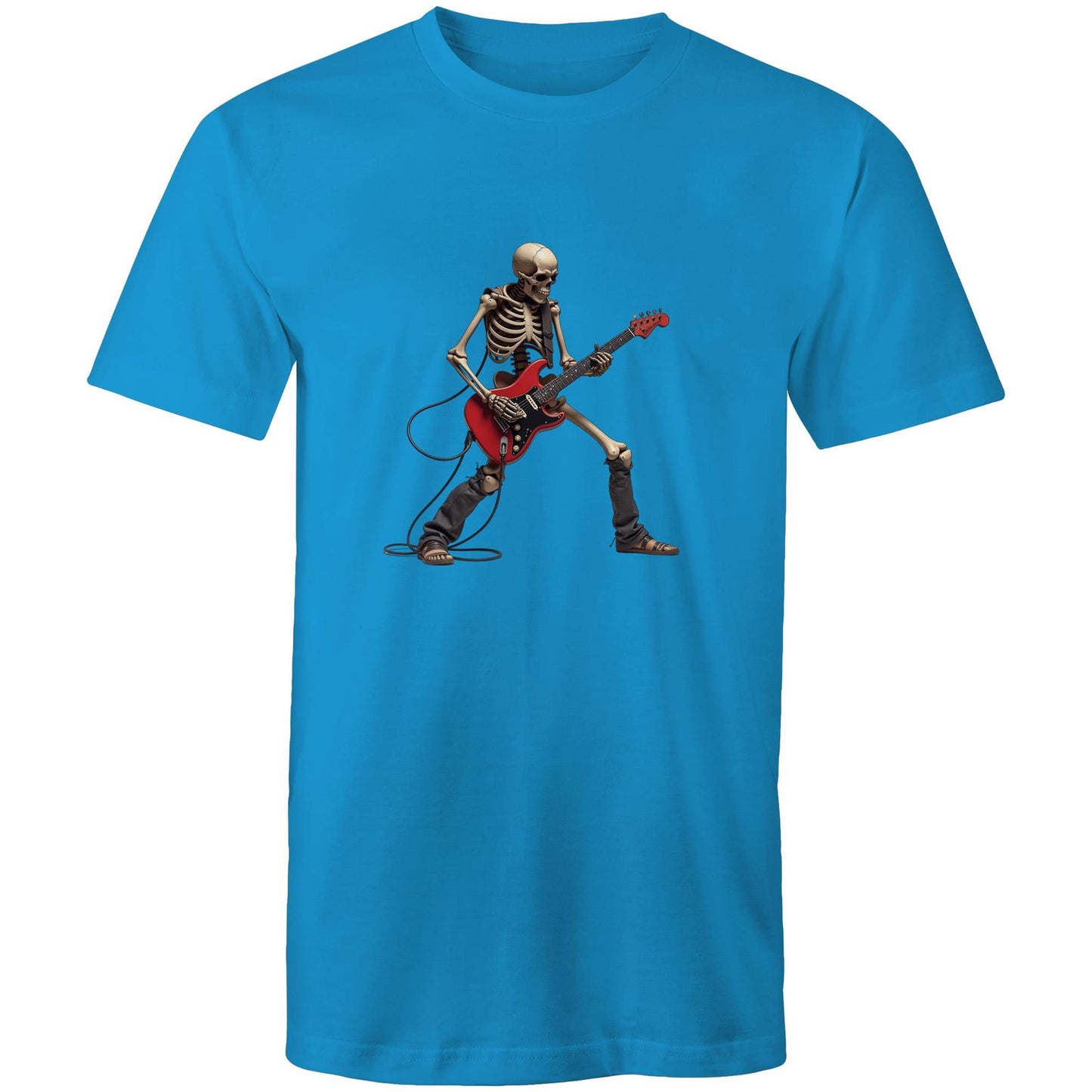 Men's Skeleton Guitar T-Shirt | Rock Graphic Tee