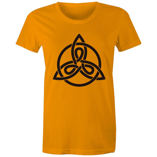 Women's Earthfolk T shirt - Celtic Knot - The Crescent Moon