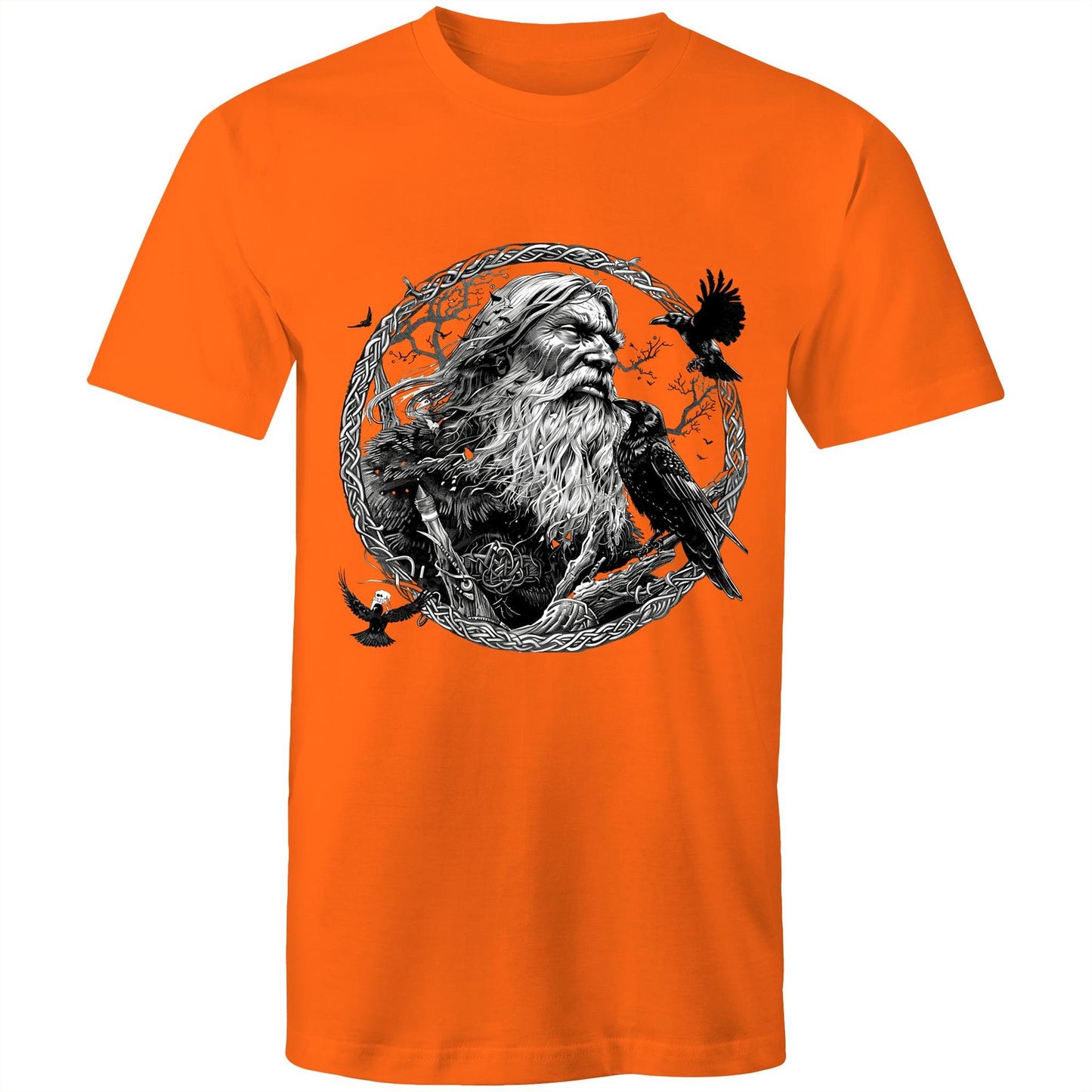 Earthfolk Printed T shirt - Mens Relaxed Fit - Odin - The Crescent Moon