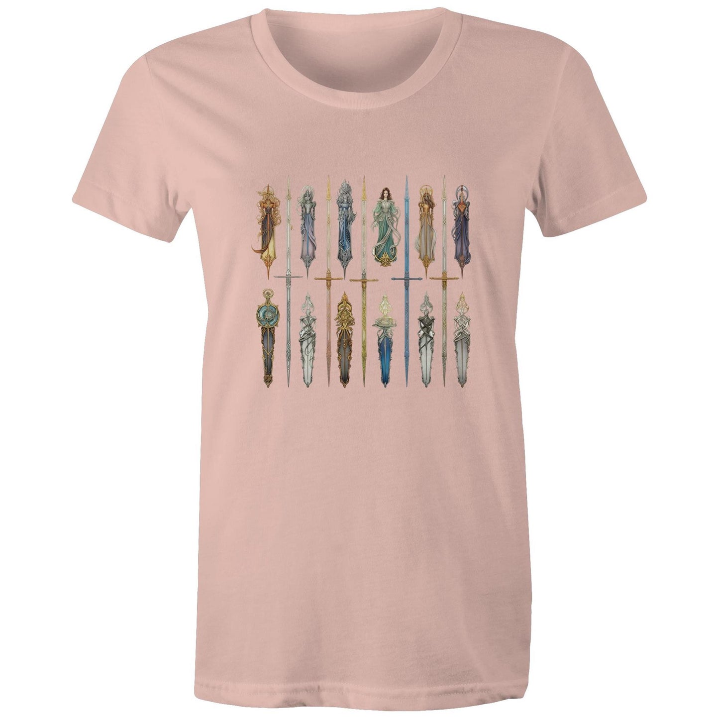 Women's Earthfolk T shirt - Queen Of Swords