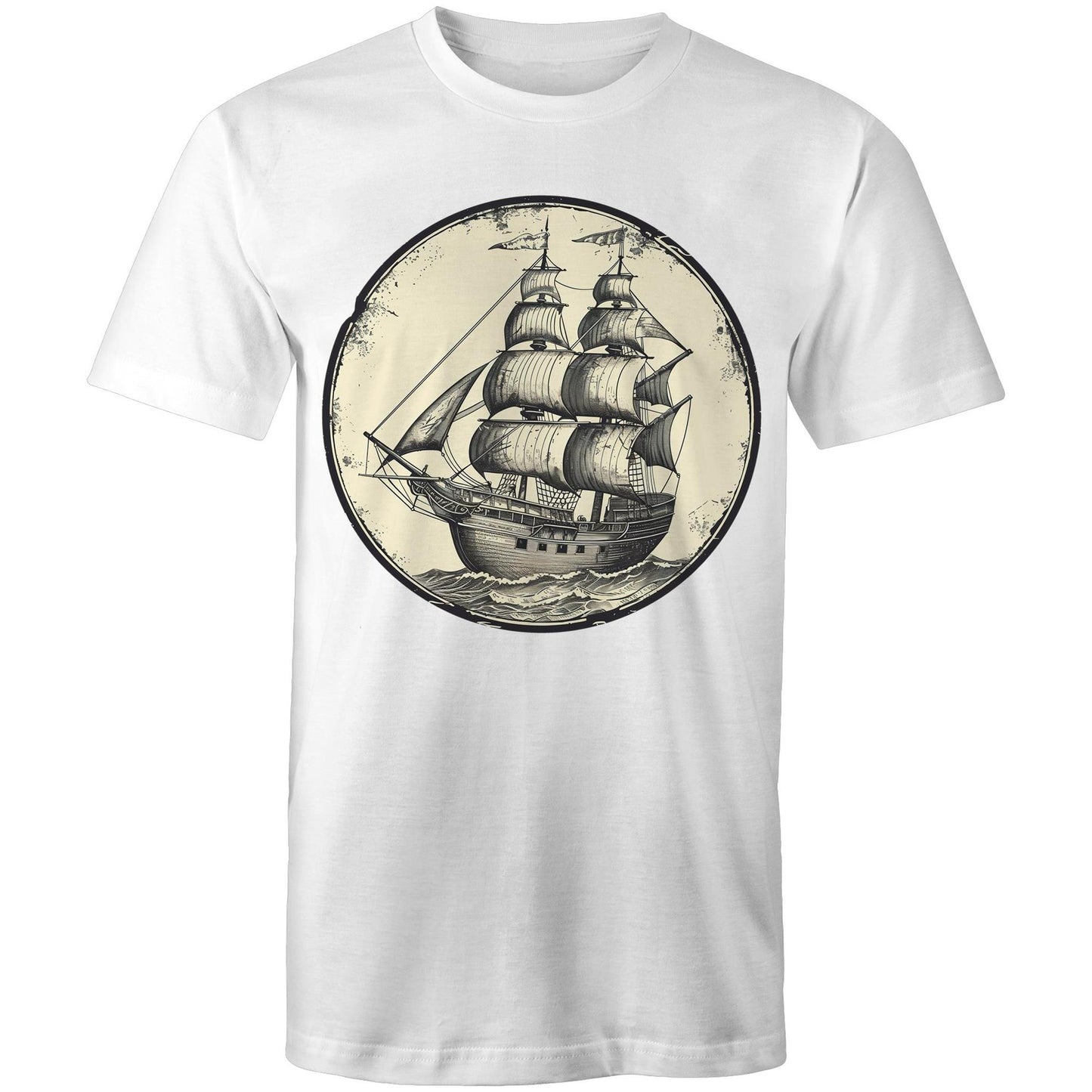 Men's Earthfolk Printed T shirt - Tall Ship