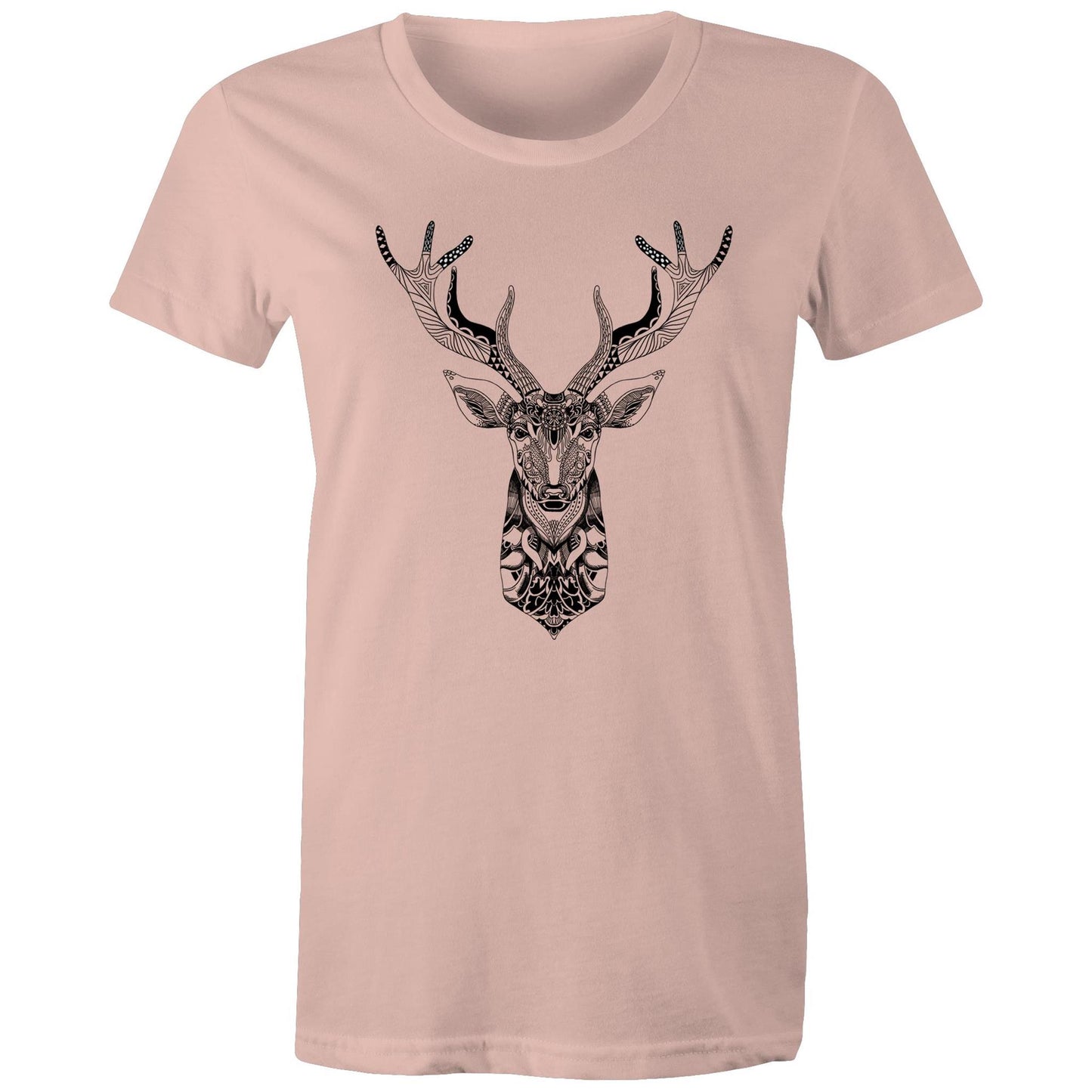 Women's Earthfolk Printed T shirt - Totem Deer