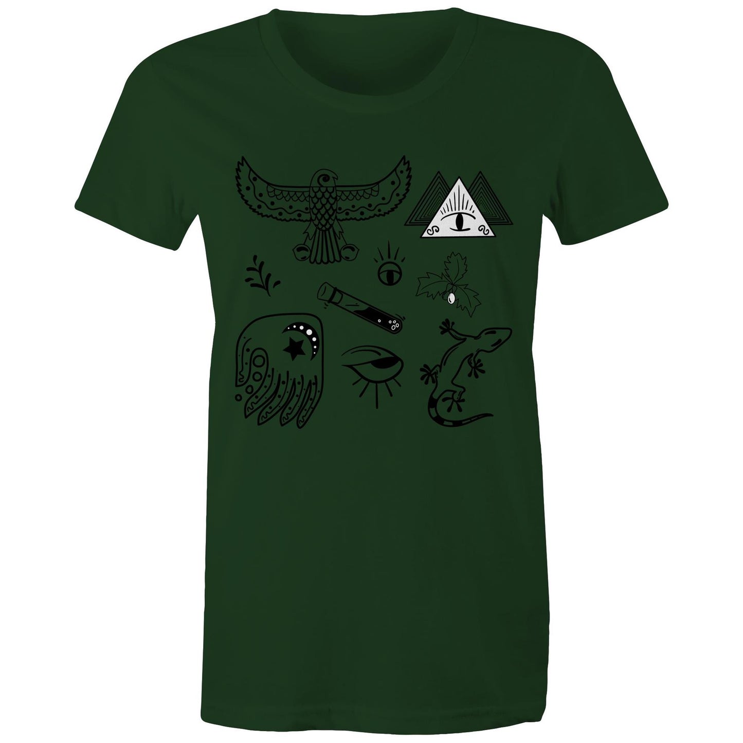 Women's Earthfolk Printed T shirt - Mystic