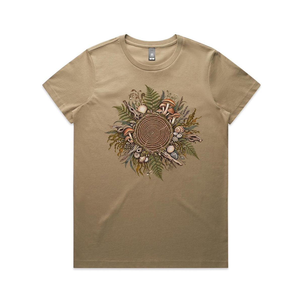 Women's Living Spiral Graphic T-Shirt | Earthfolk Nature T-shirts
