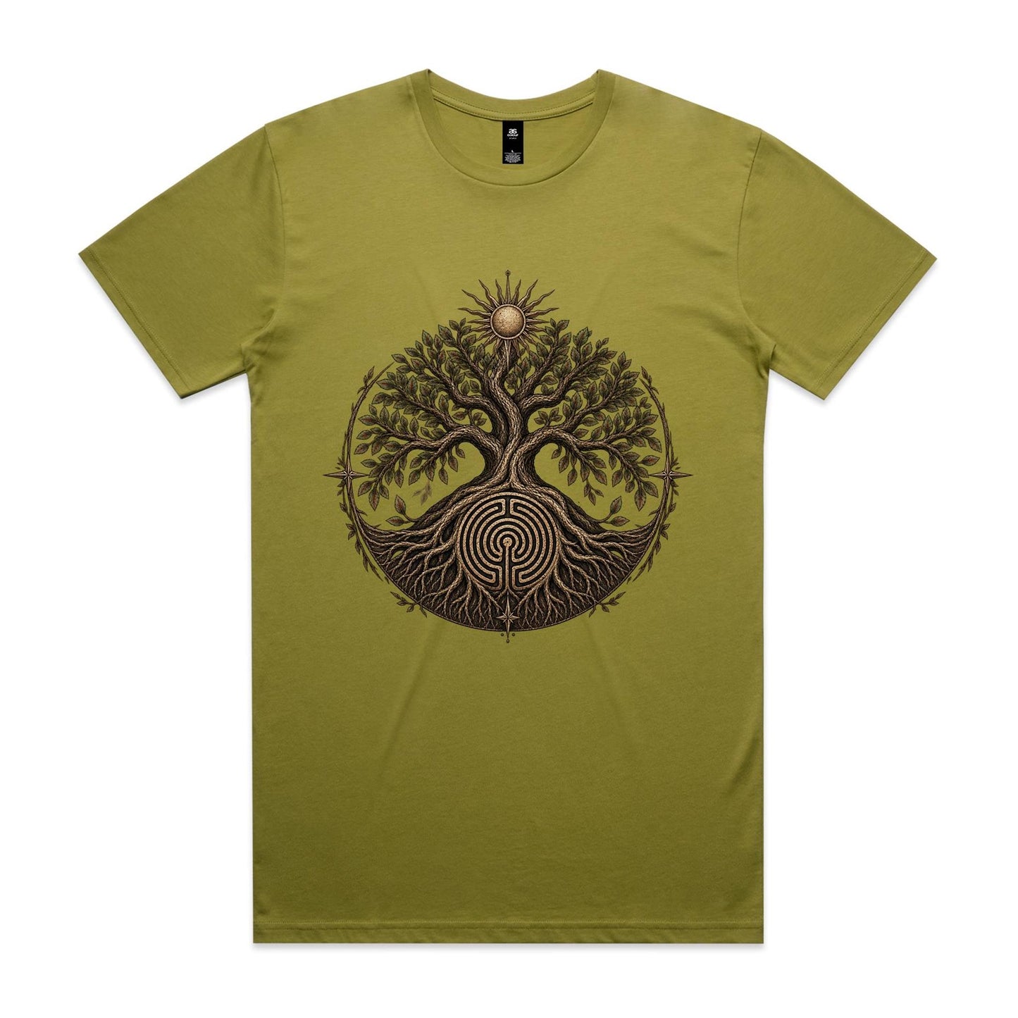 Men's Tree of Life Labyrinth Graphic T-Shirt | Earthfolk