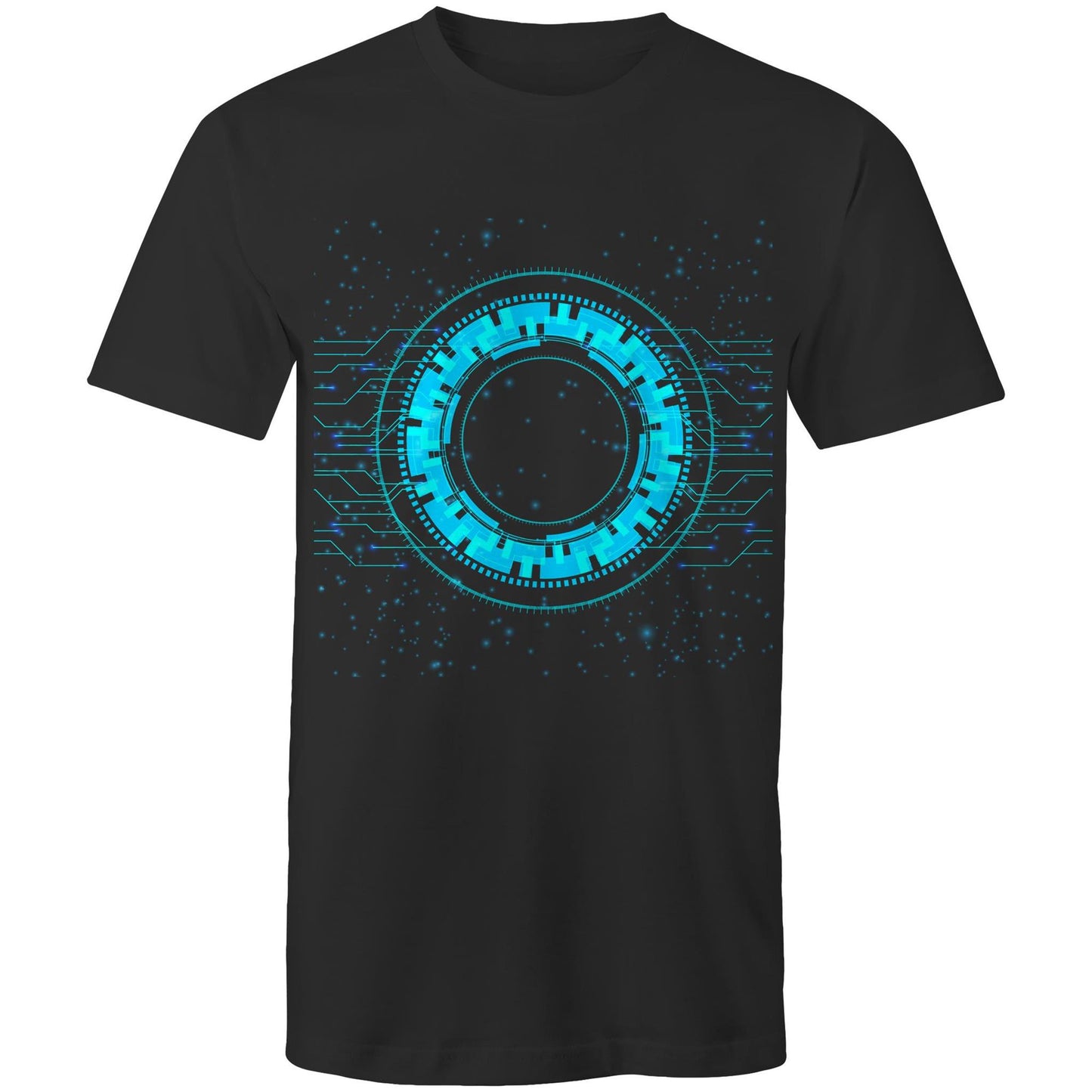 Men's Earthfolk T shirt - Reality of Technology - The Crescent Moon