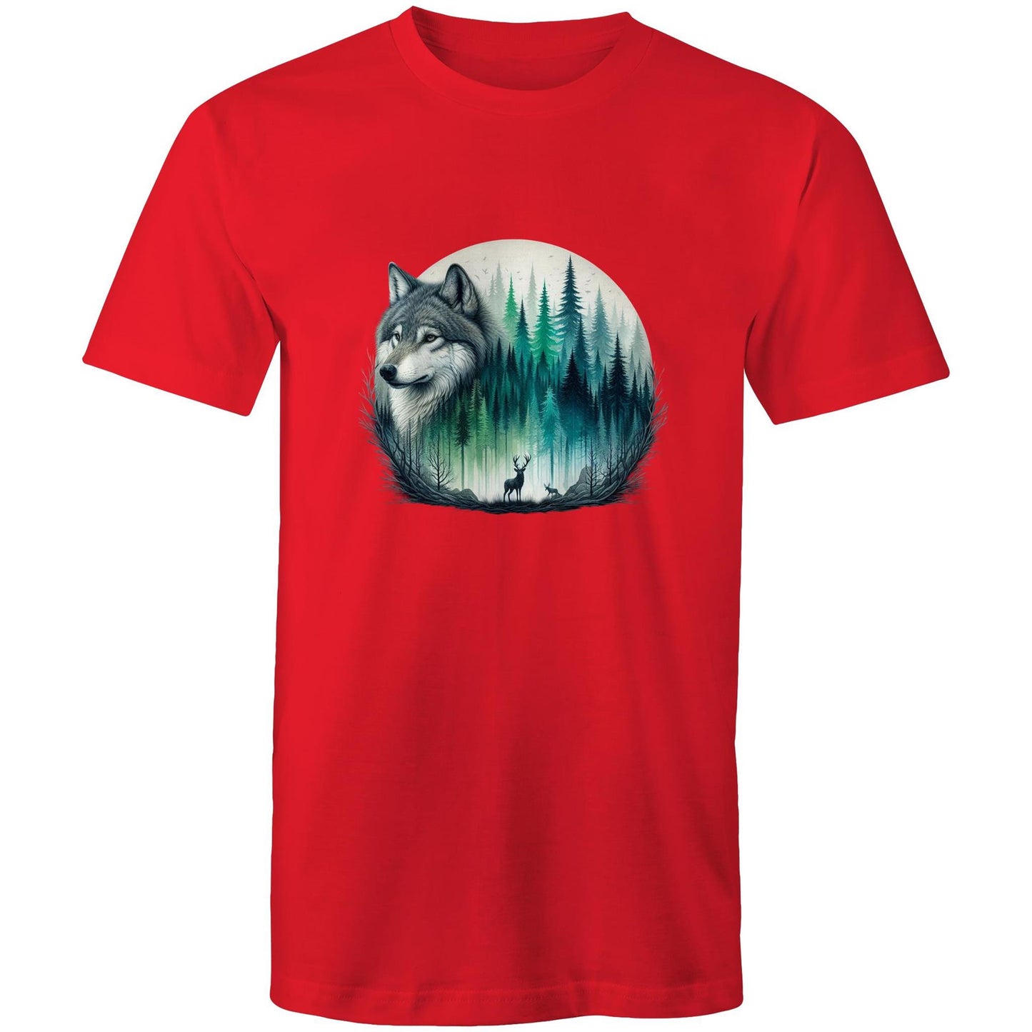 Men's Earthfolk T shirt - Wolf Landscape