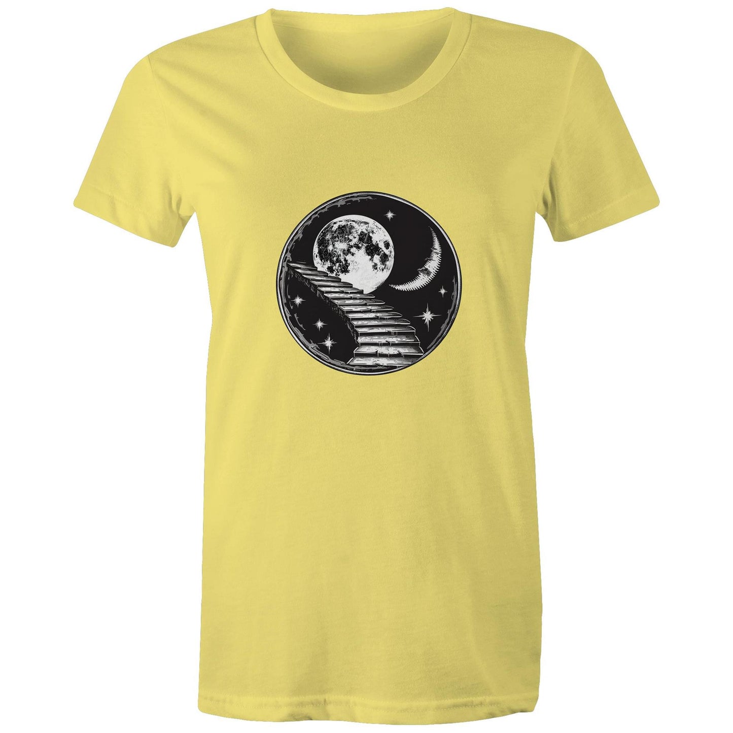Women's Earthfolk T shirt - Stairway to the Moon