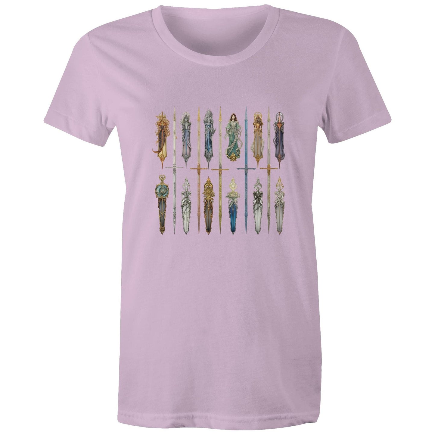 Women's Earthfolk T shirt - Queen Of Swords