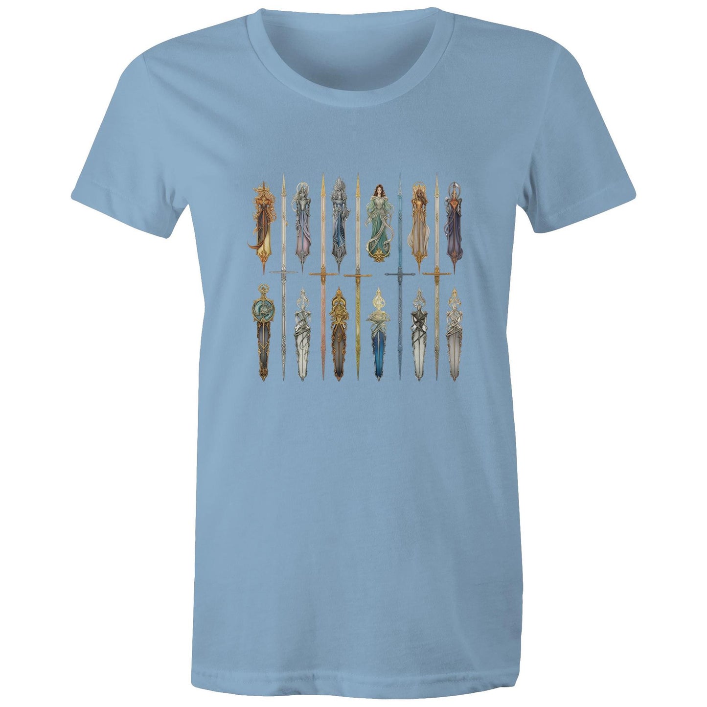 Women's Earthfolk T shirt - Queen Of Swords