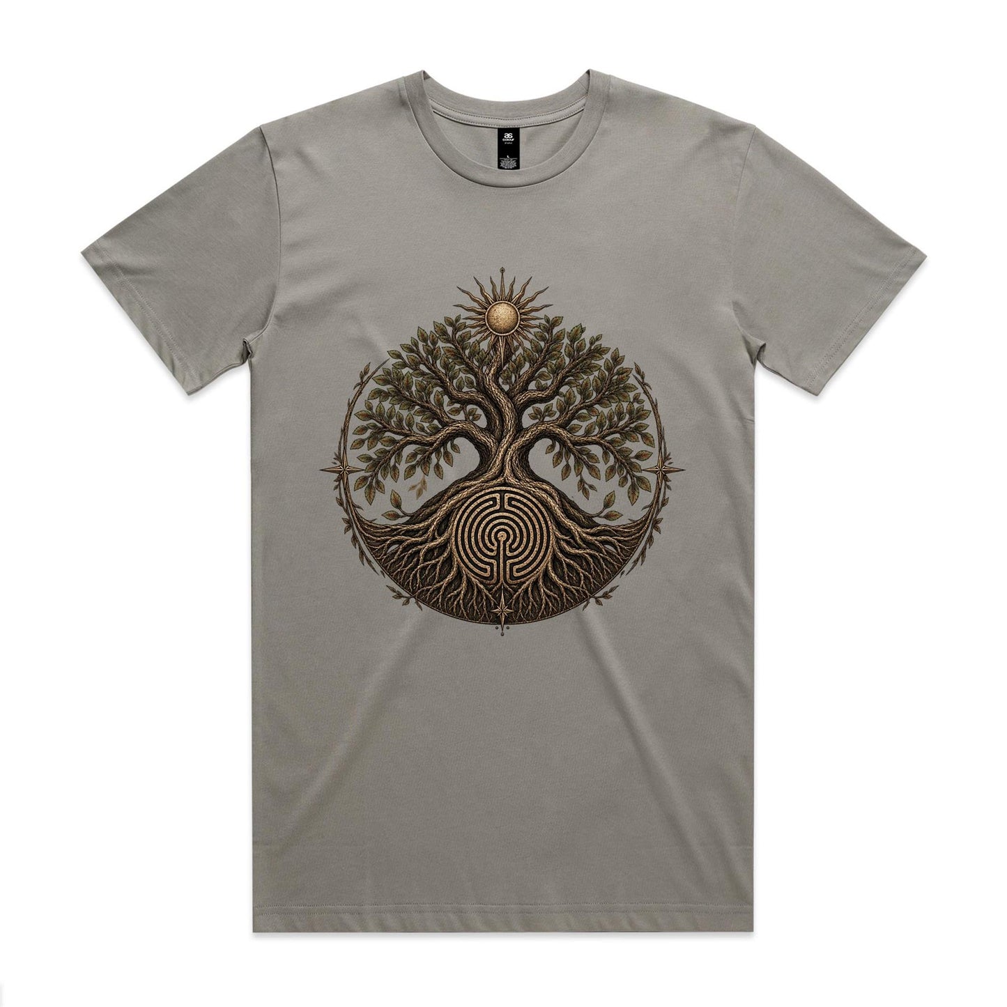 Men's Tree of Life Labyrinth Graphic T-Shirt | Earthfolk