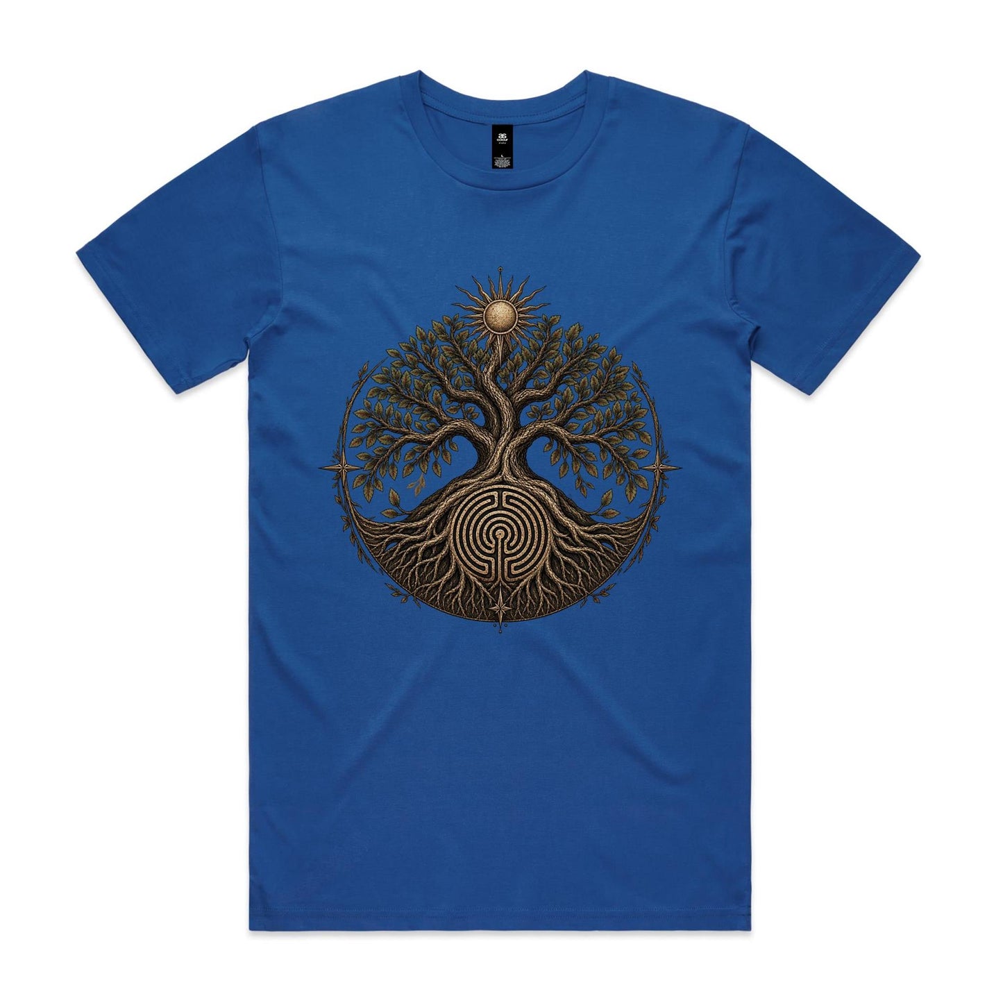 Men's Tree of Life Labyrinth Graphic T-Shirt | Earthfolk