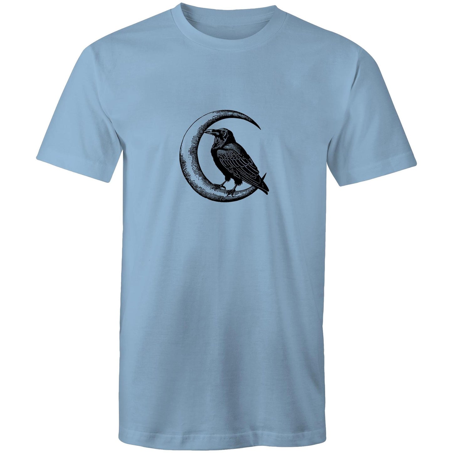 Men's Crow T-Shirt | Moon & Bird Graphic Tee