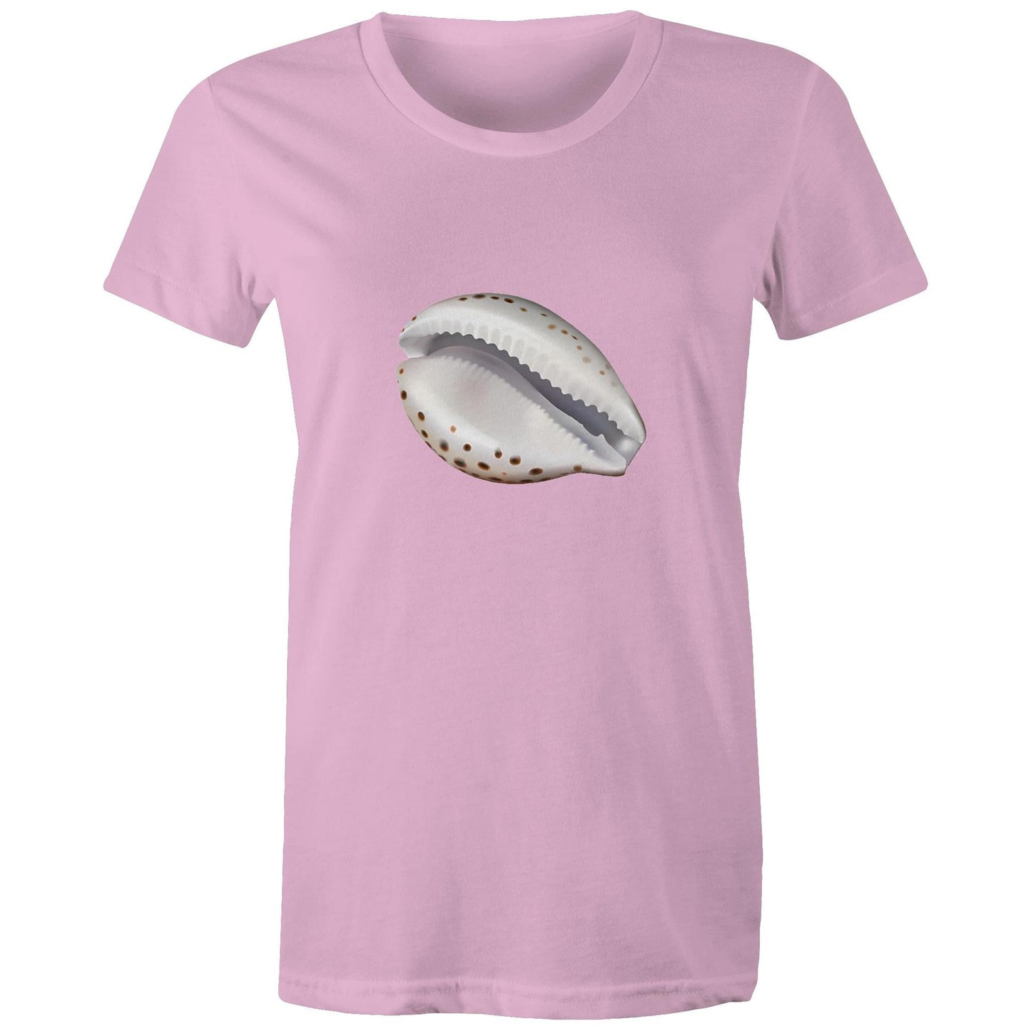 Women's Earthfolk T shirt - Cowrie Shell - The Crescent Moon