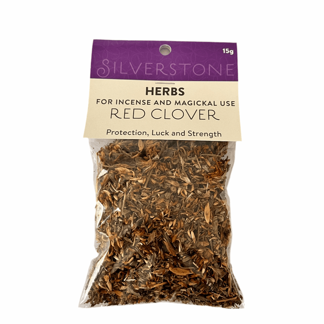 Dried red clover herbs for spells and magick