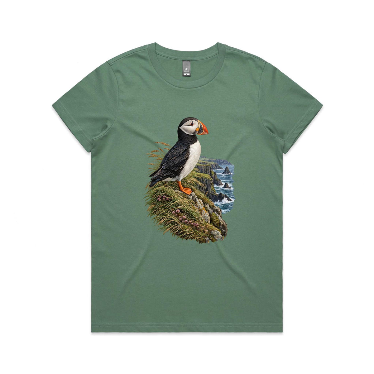 Women's Puffin Coastal Graphic T-shirt | Earthfolk