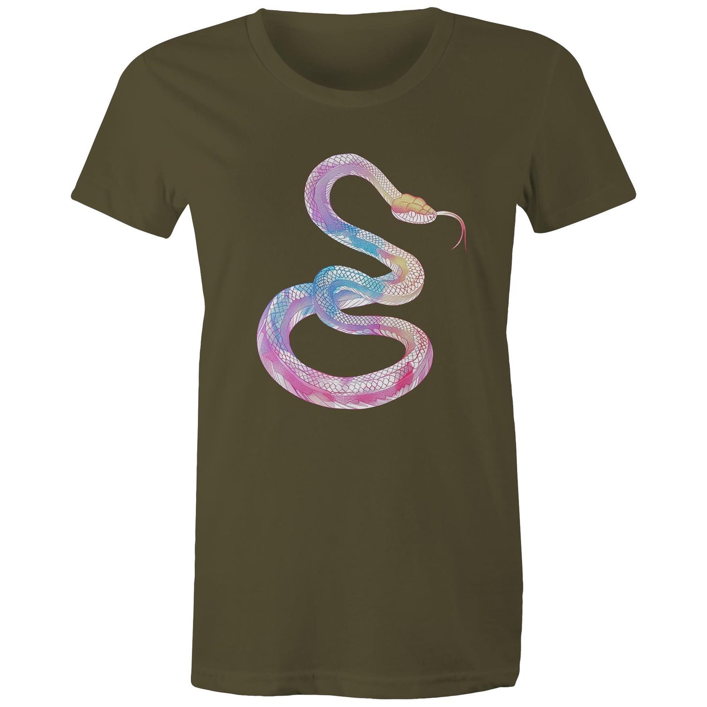 Women's Earthfolk T shirt - Rainbow Serpent