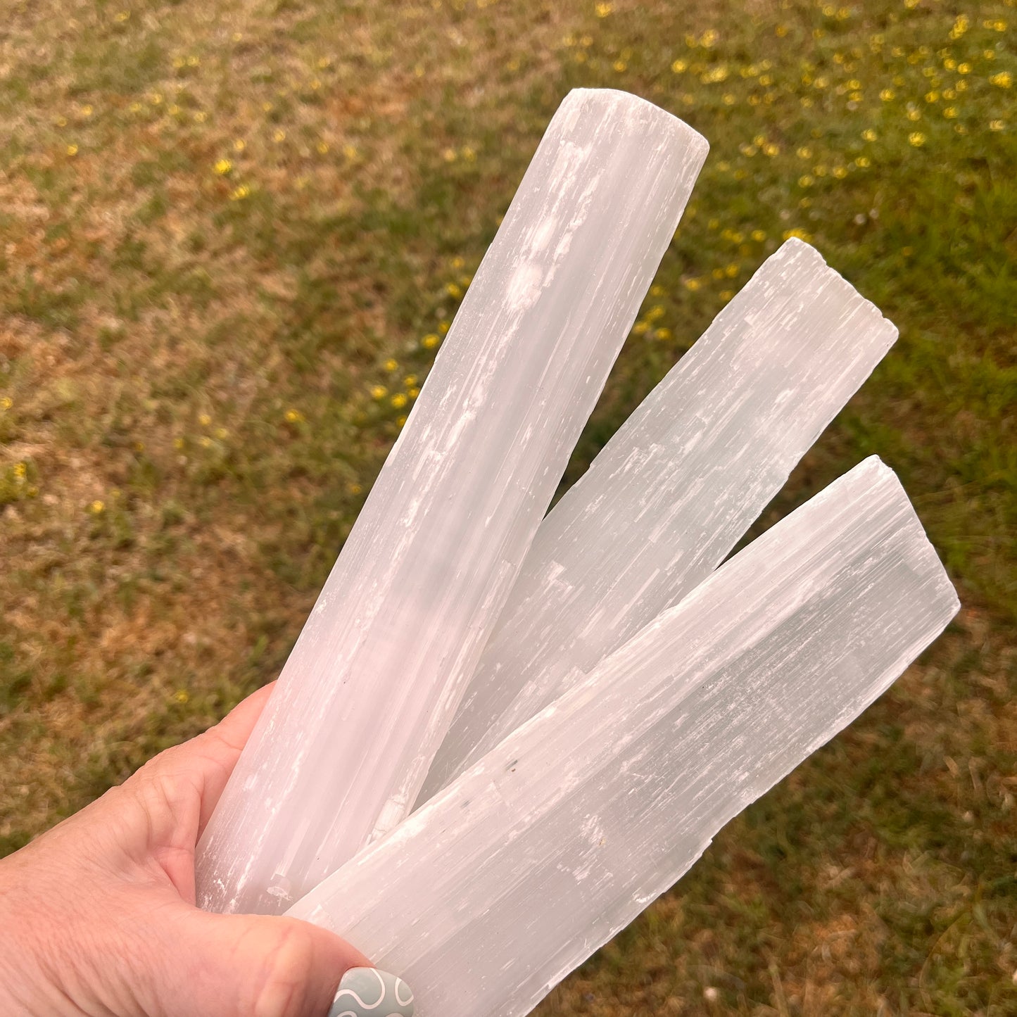 Selenite Crystal Wand Large