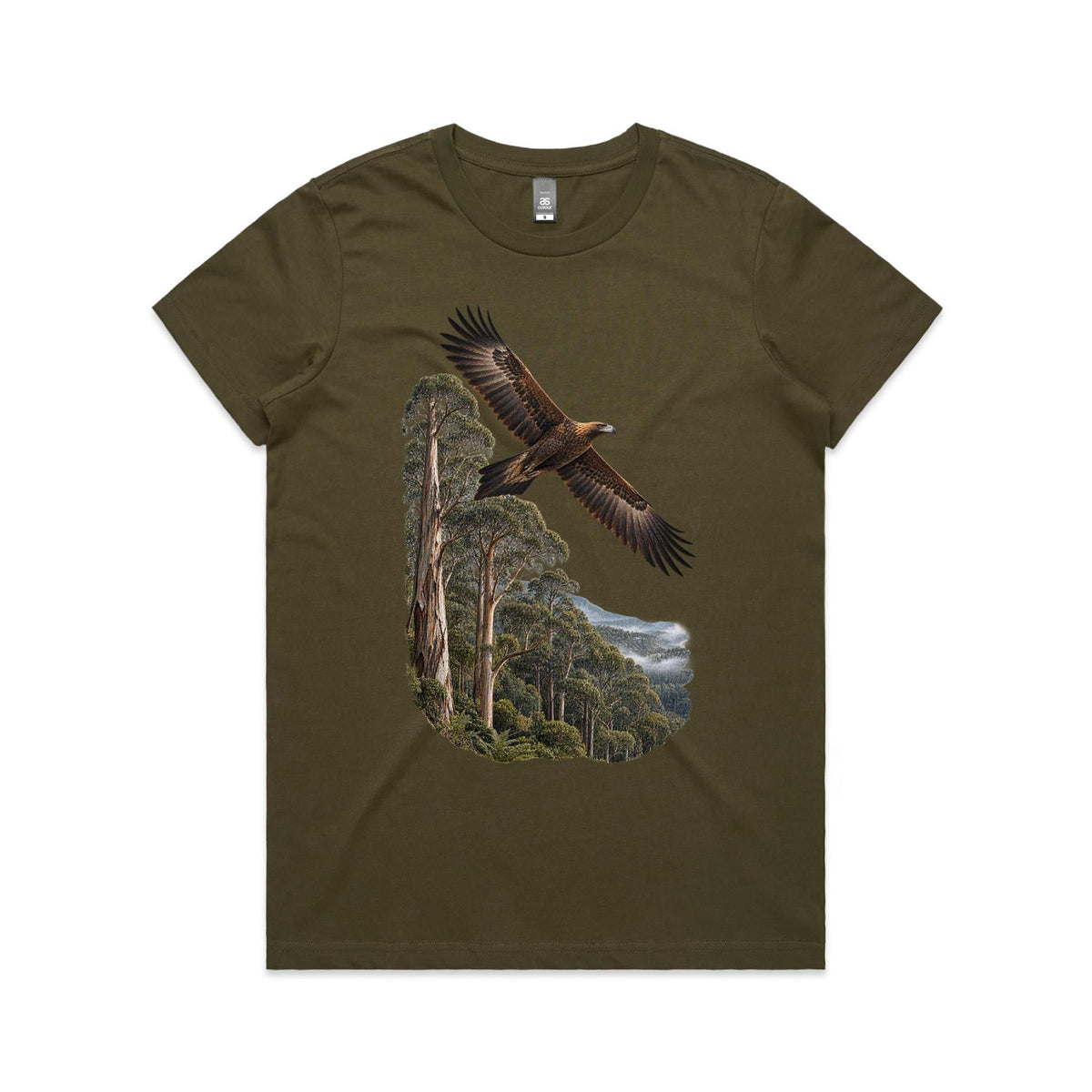 Women's Wedge Tail Eagle Graphic Printed T-shirt
