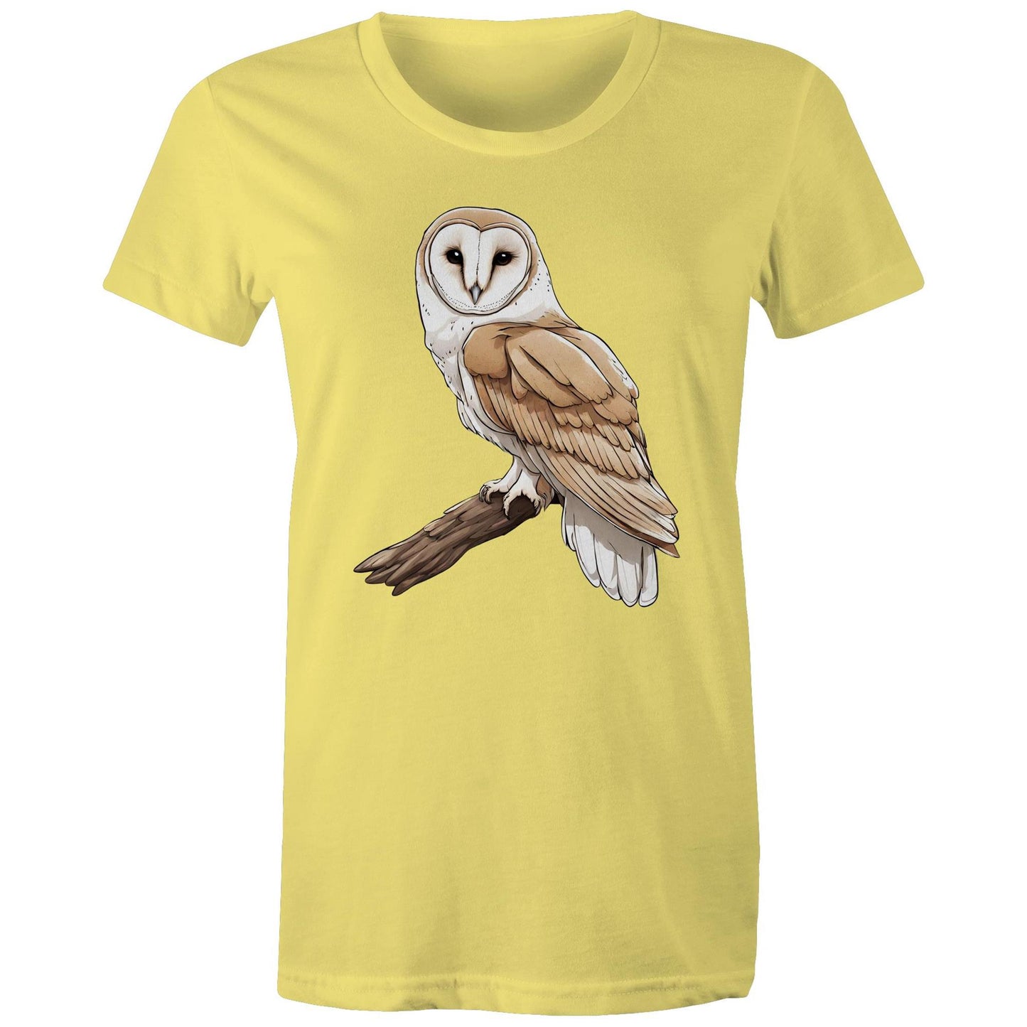 Women's Earthfolk Printed T shirt - Barn Owl