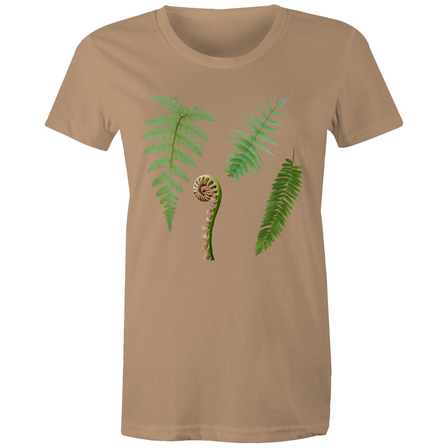 Women's Earthfolk T shirt -Ferns