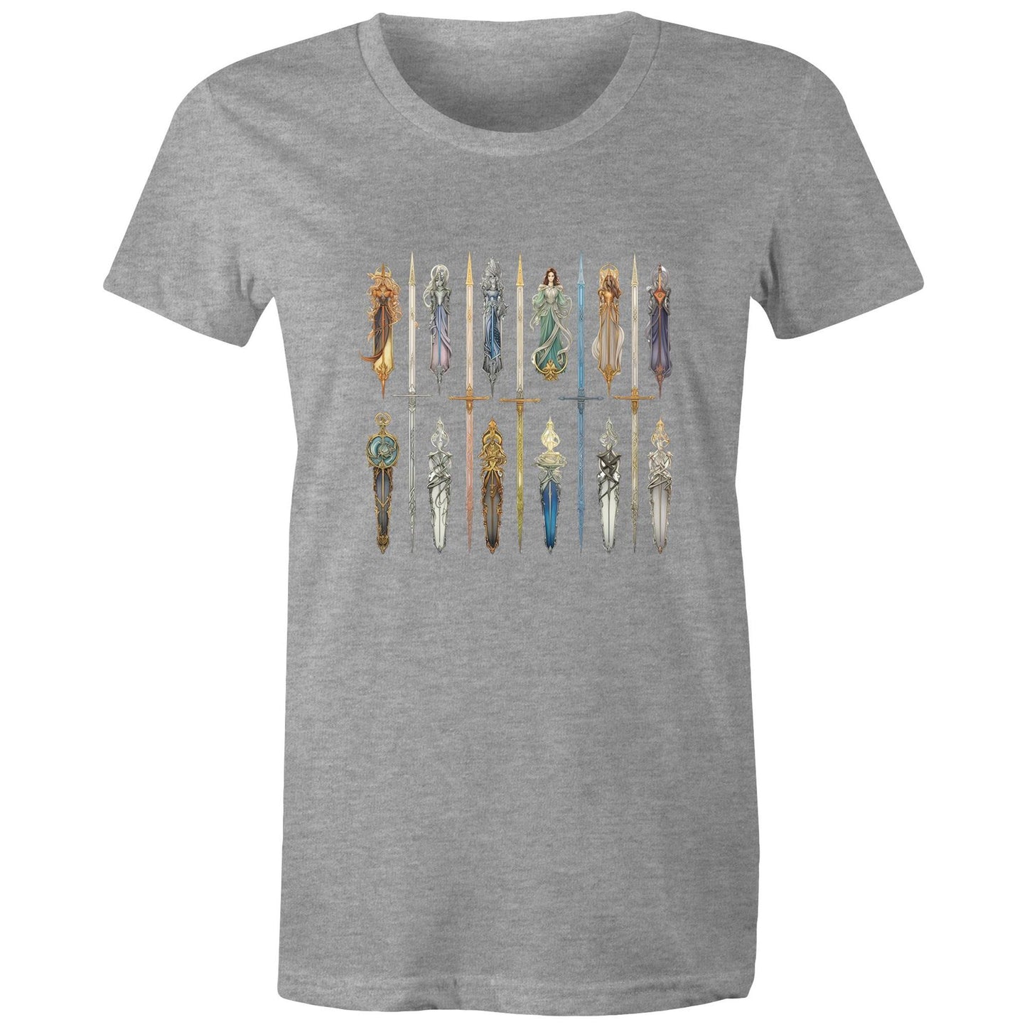 Women's Earthfolk T shirt - Queen Of Swords