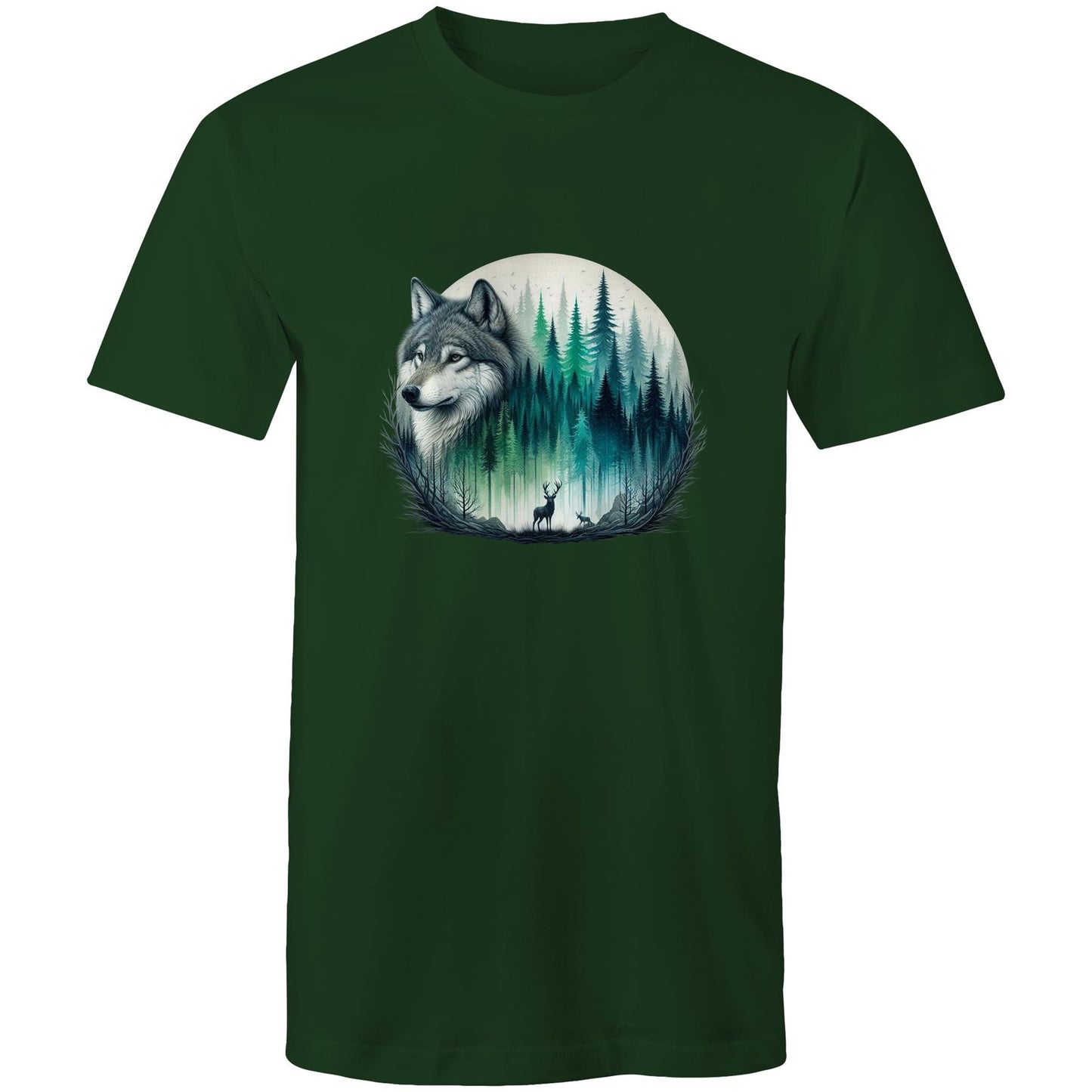 Men's Earthfolk T shirt - Wolf Landscape