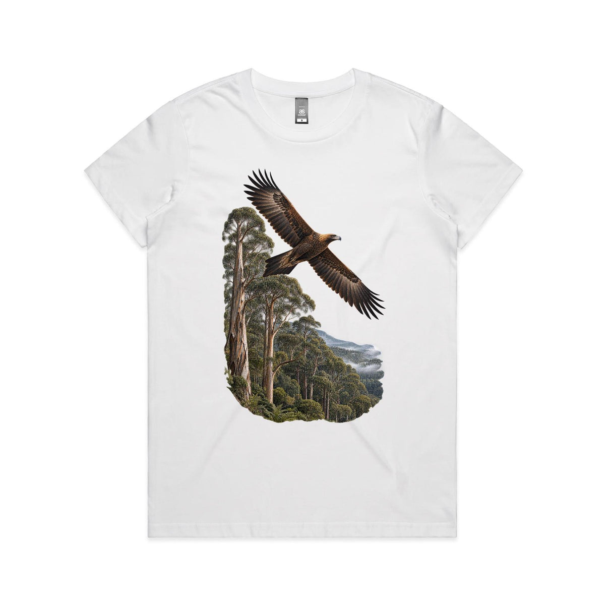 Women's Wedge Tail Eagle Graphic Printed T-shirt