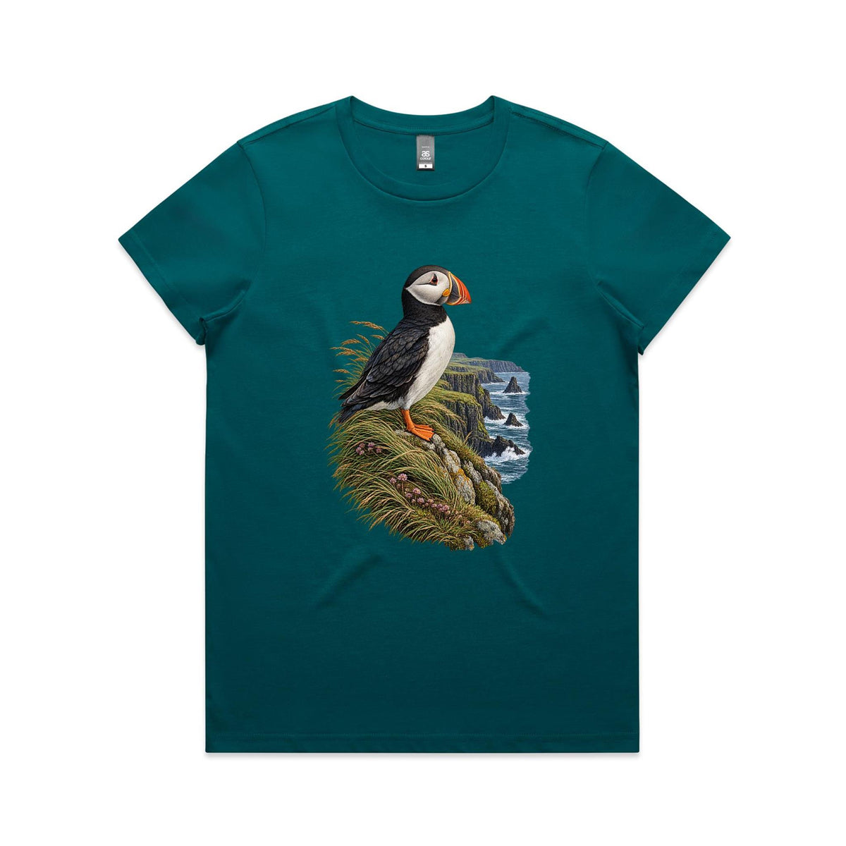 Women's Puffin Coastal Graphic T-shirt | Earthfolk
