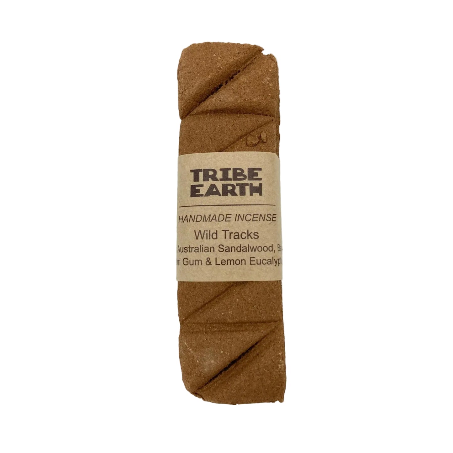 Tribe Earth handmade incense stick packaging on a white background