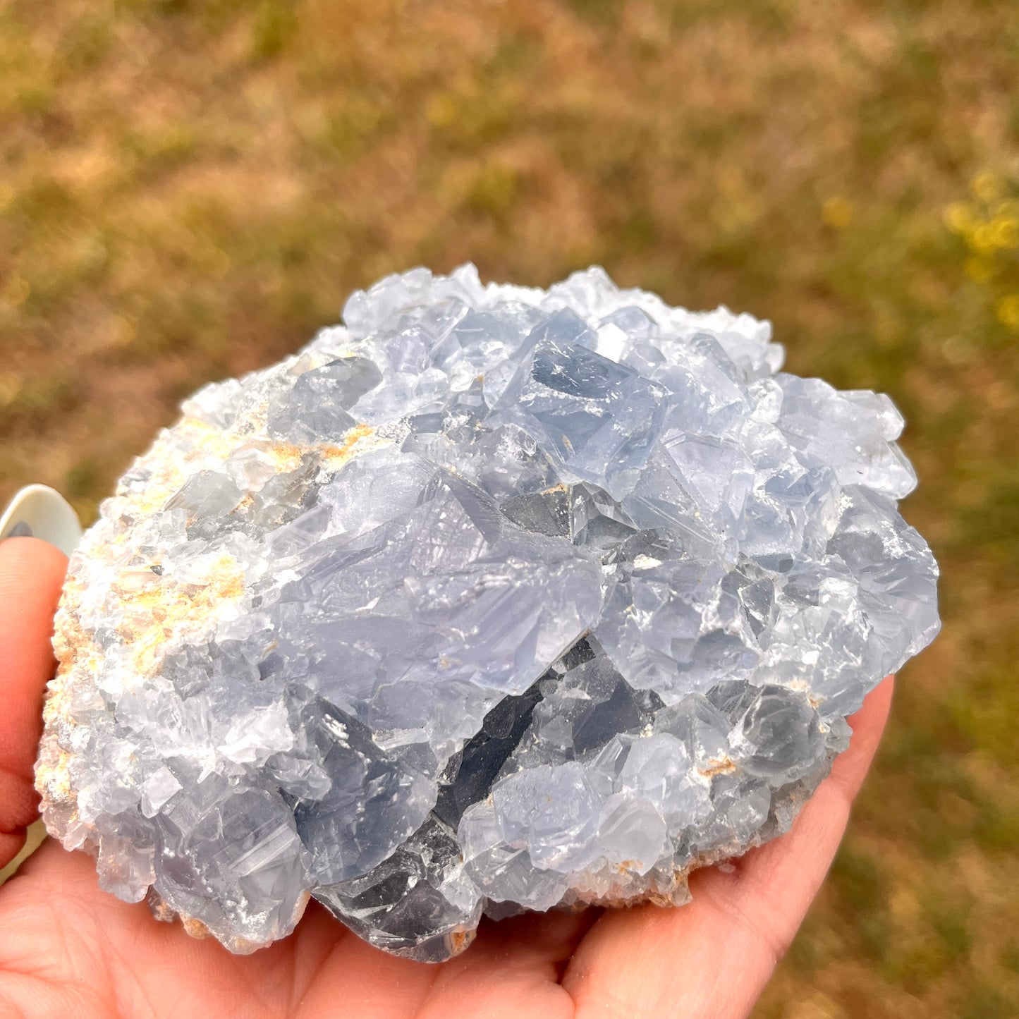 Celestite Crystal Cluster 340gm