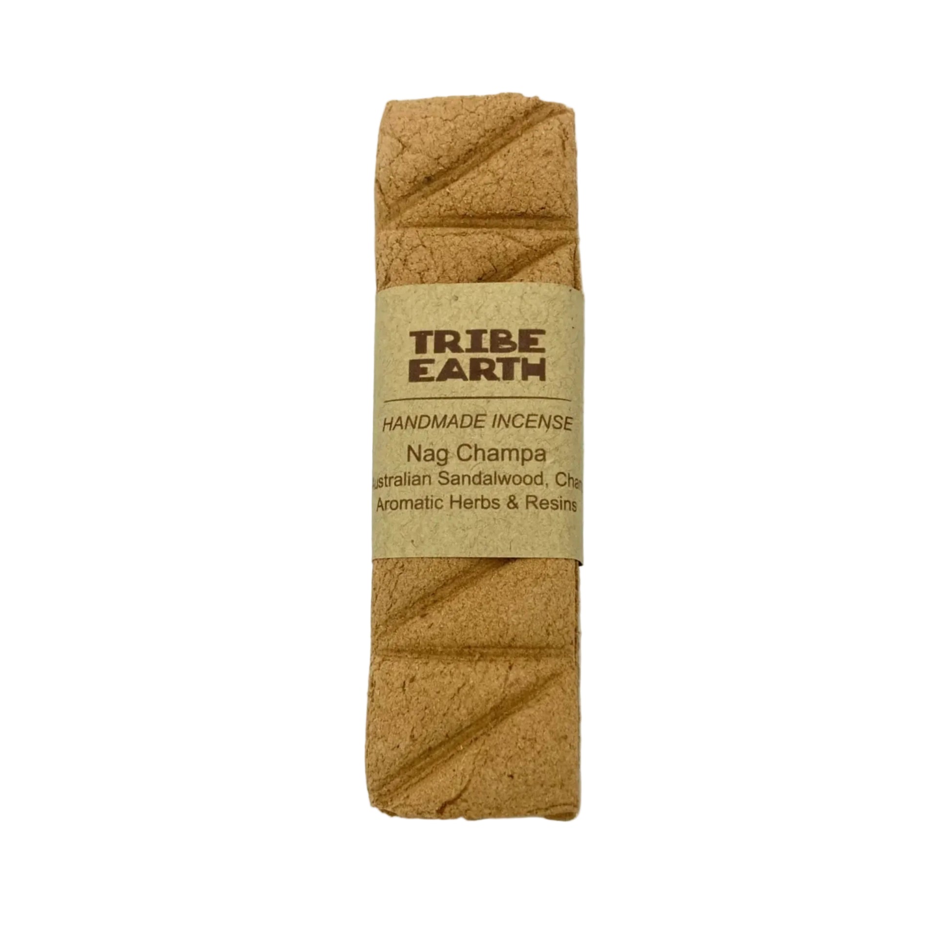 Tribe Earth Nag Champa incense package on a white background