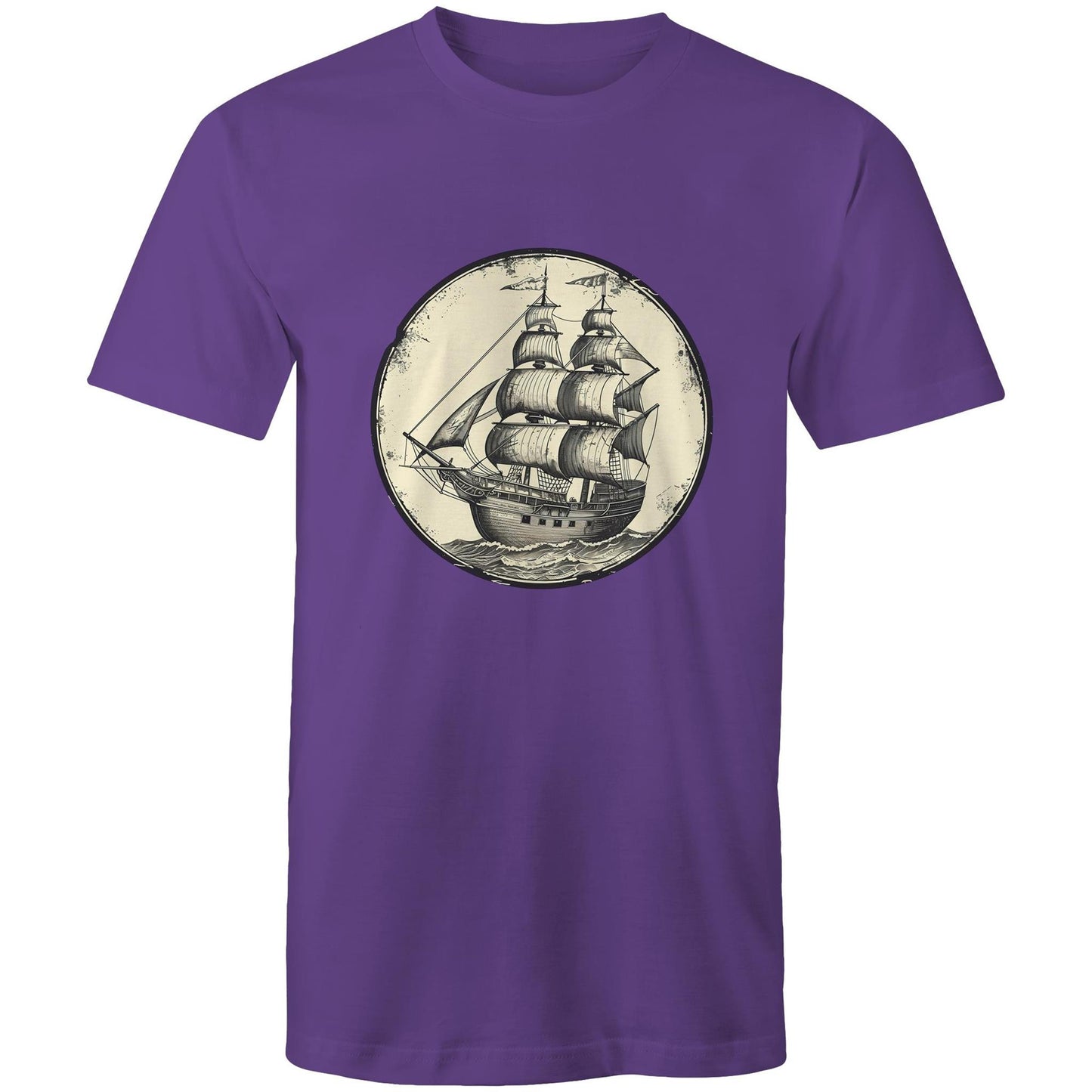 Men's Earthfolk T shirt - Tall Ship Graphic T-shirt