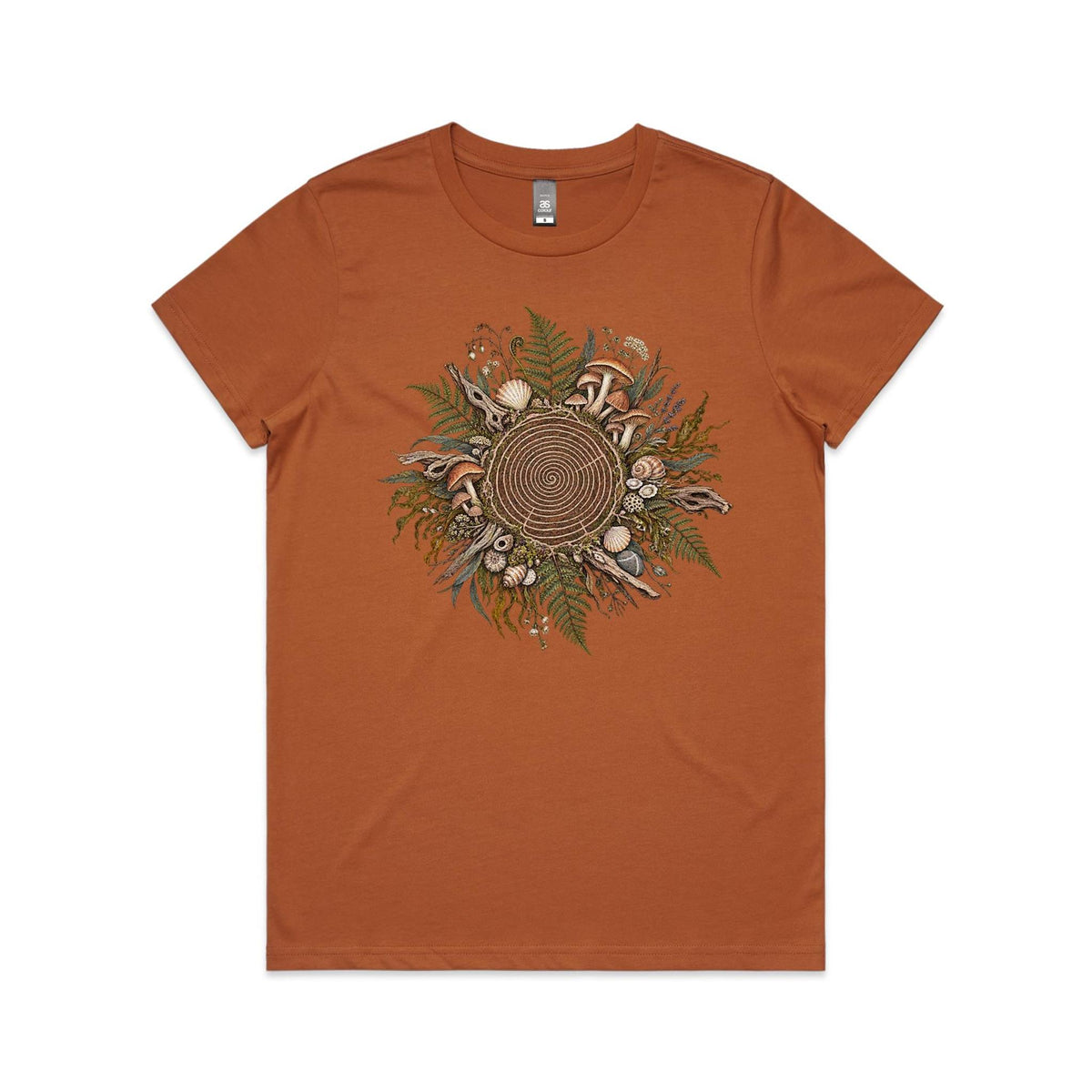 Women's Living Spiral Graphic T-Shirt | Earthfolk Nature T-shirts
