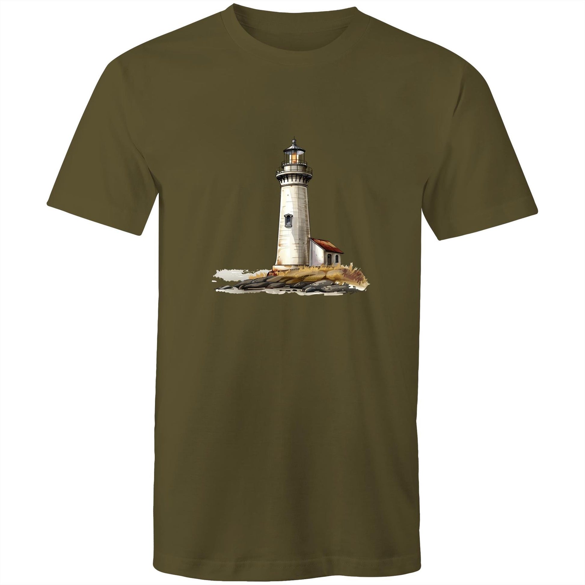Men's Lighthouse Graphic T-Shirt | Coastal Print Tee