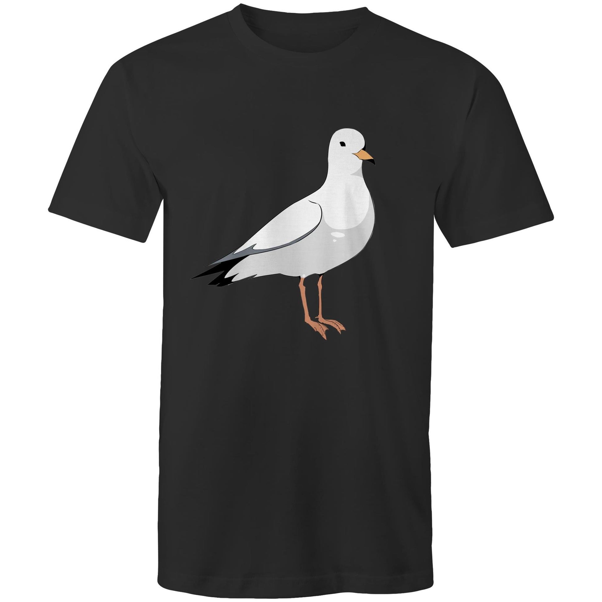 Earthfolk Printed T shirt - Mens Relaxed Fit - Seagull - The Crescent Moon