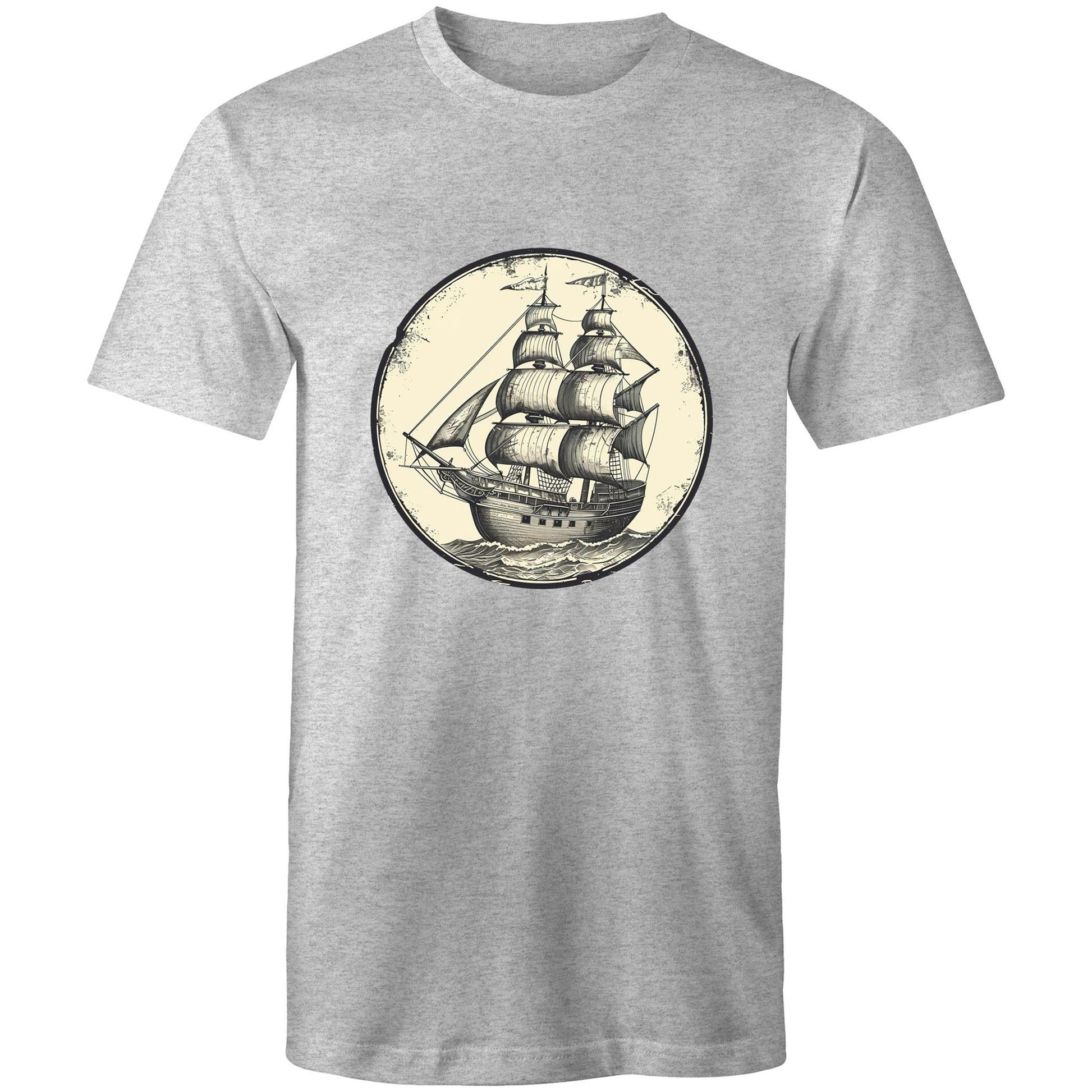 Men's Earthfolk T shirt - Tall Ship Graphic T-shirt