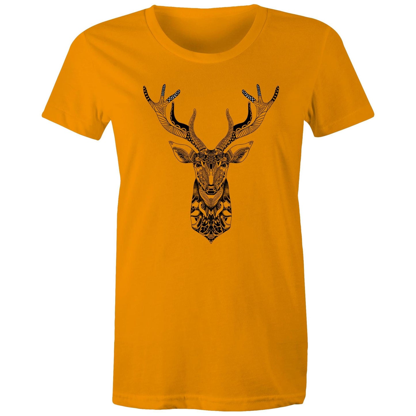 Women's Earthfolk Printed T shirt - Totem Deer