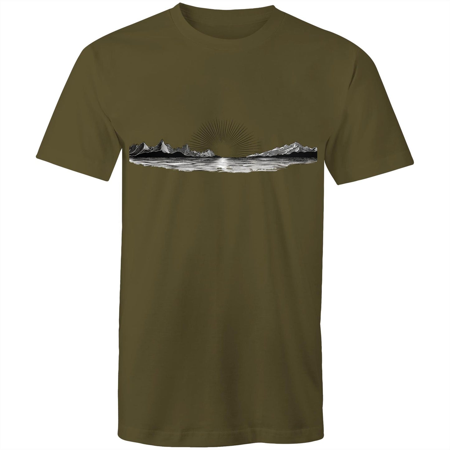 Men's Sunrise Graphic T-Shirt | Dawn Nature Print Tee
