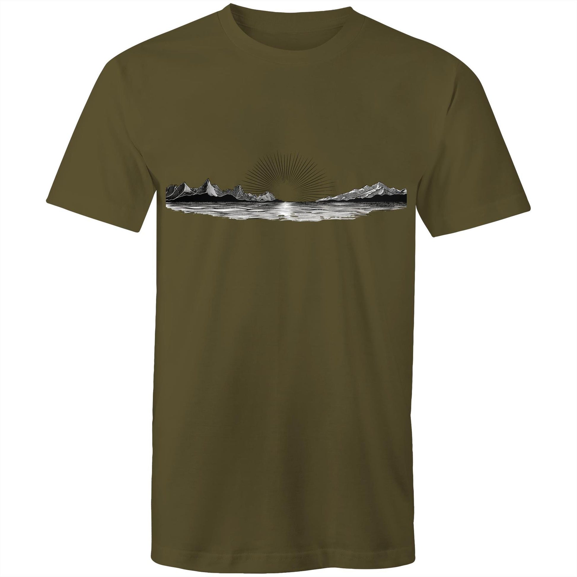 Men's Sunrise Graphic T-Shirt | Dawn Nature Print Tee