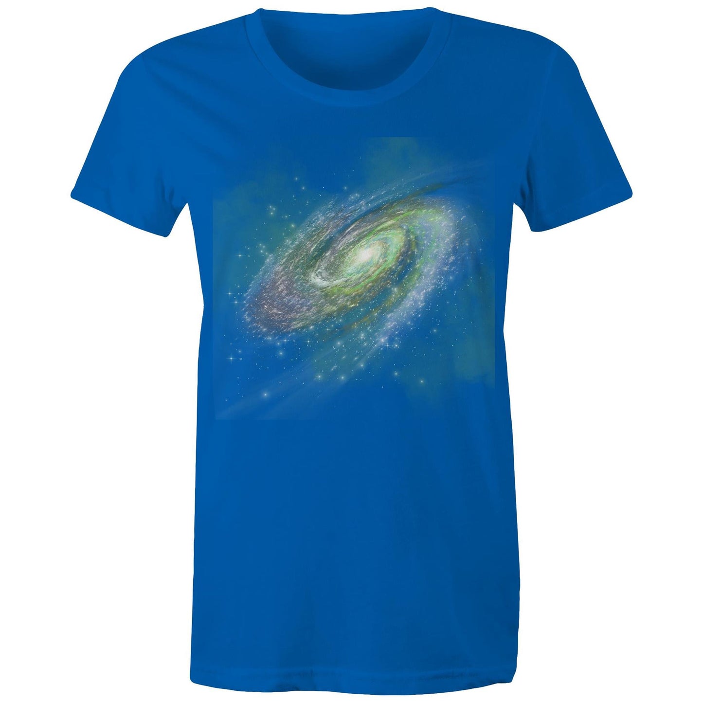 Women's Earthfolk Printed T shirt - Green Galaxy