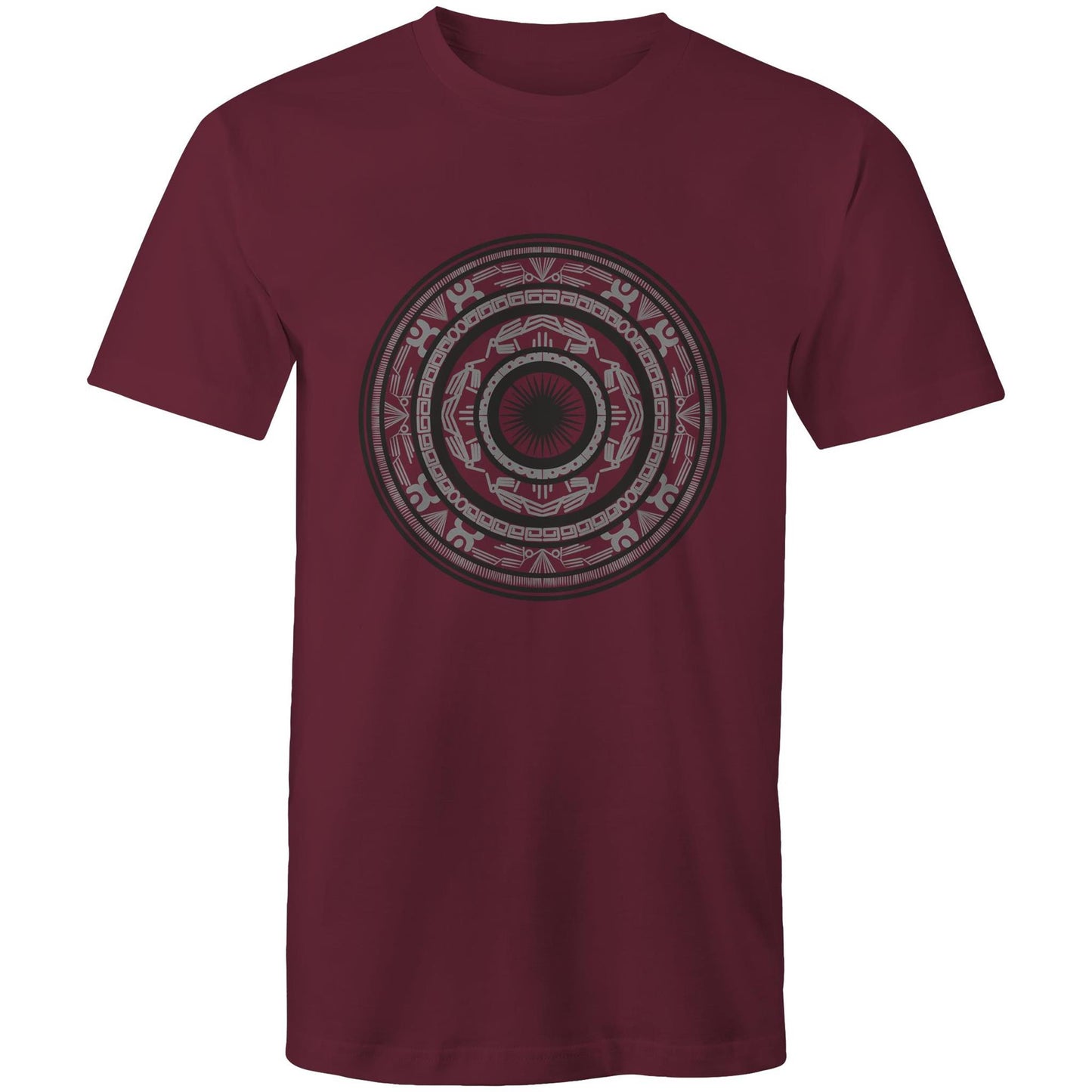 Men's Earthfolk T shirt - Totem Drum - The Crescent Moon